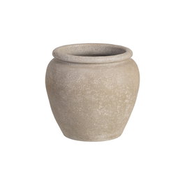 Macetero Crema Cerámica Decoración 30 X 30 X 29 cm