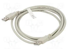 GOOBAY Cable USB 2.0 con conectores USB A en ambos extremos, 2m, gris