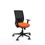 PIQUERAS Y CRESPO Silla de oficina Yunquera con mecanismo Sincro/Traslack, Naranja y Negro