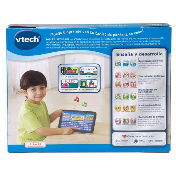 V-TECH Genio Little App Azul con Pantalla a Color
