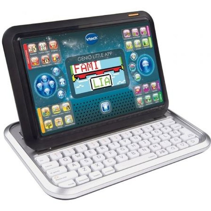 VTech Genio Little App Azul - Tablet y Ordenador Educativo con Pantalla a Color