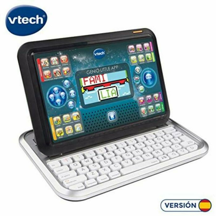 VTech Genio Little App Azul - Tablet y Ordenador Educativo con Pantalla a Color