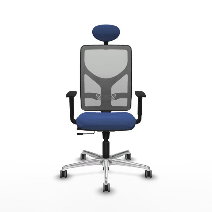 PIQUERAS Y CRESPO Silla de oficina Motilla con mecanismo Sincro/Traslack en Azul marino y Gris PIQUERAS Y CRESPO Silla de oficina Motilla con mecanismo Sincro/Traslack en Azul marino y Gris