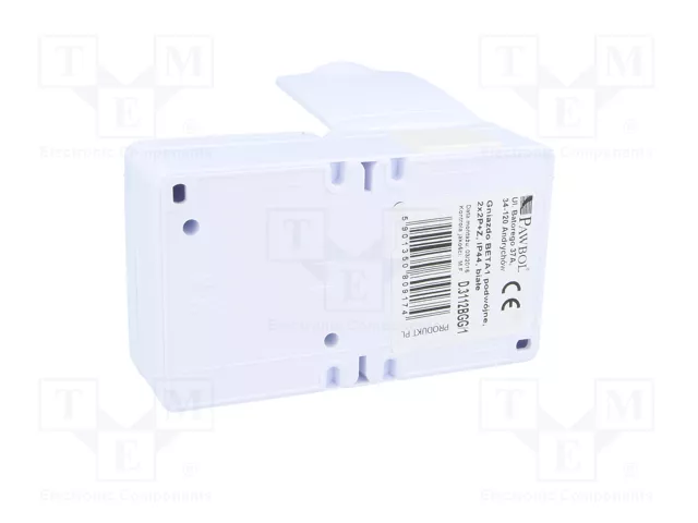 PAWBOL Tomacorriente de Alimentación AC 2P+PE Blanco