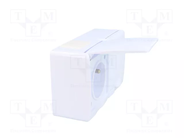 PAWBOL Tomacorriente de Alimentación AC 2P+PE Blanco