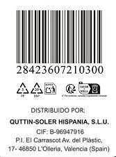 Quttin Cuchillo Mondador Sybarite 6.5 cm Acero Premium (24 Unidades)