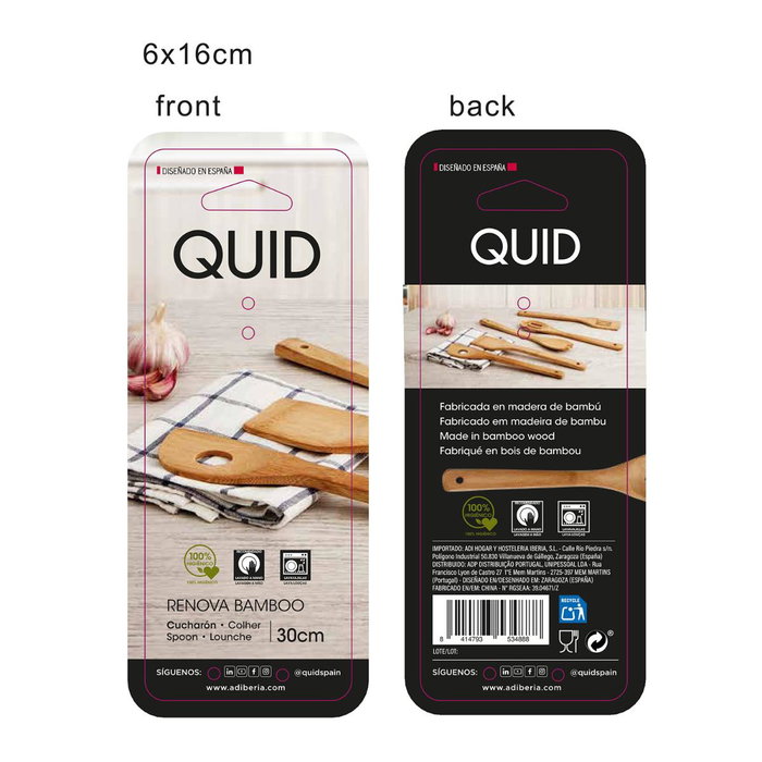 Cucharón Bambú Renova Bamboo Quid 30 cm (12 Unidades) Cucharón Bambú Renova Bamboo Quid 30 cm (12 Unidades)