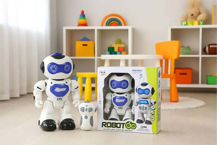 JugaToys Robot radio control 24 cm con luces y sonidos