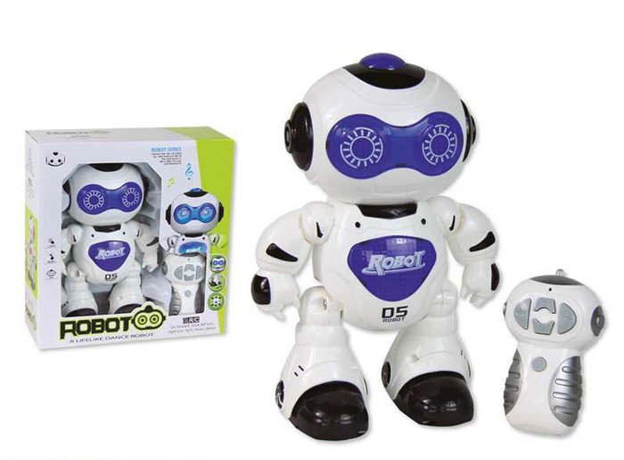 JugaToys Robot radio control 24 cm con luces y sonidos