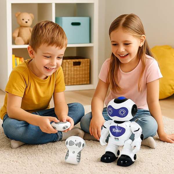 JugaToys Robot radio control 24 cm con luces y sonidos