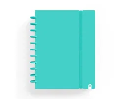 Carchivo Ingeniox Cuaderno A5 80 Hojas Cuadriculadas Menta Pastel Polipropileno Foam Sistema Discos 100g FSC