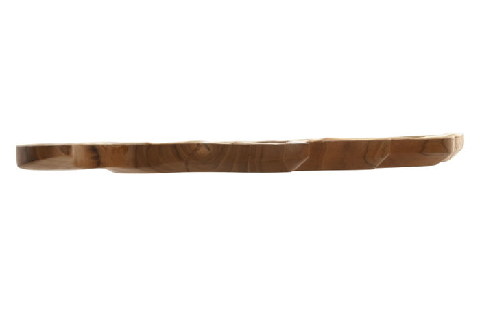 DKD Home Decor Centro de Mesa Teca y Capiz Natural 45x20x2