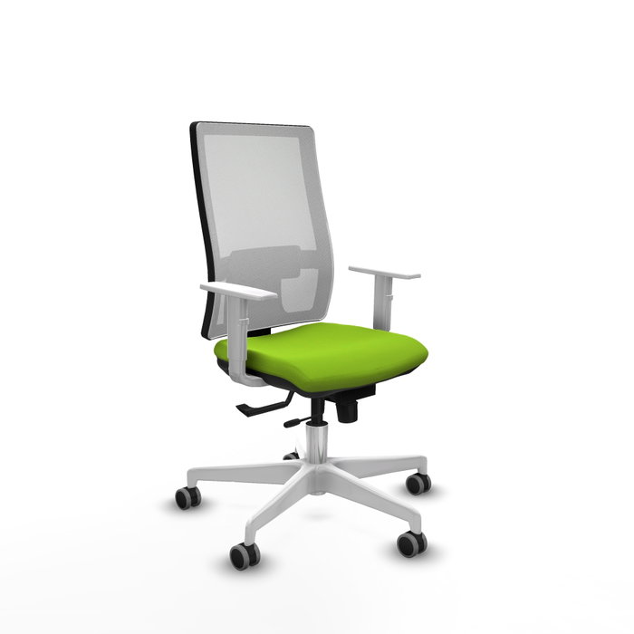 PIQUERAS Y CRESPO Silla de oficina Horna con mecanismo Sincro/Traslack, Pistacho y Blanco PIQUERAS Y CRESPO Silla de oficina Horna con mecanismo Sincro/Traslack, Pistacho y Blanco