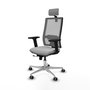 PIQUERAS Y CRESPO Silla de oficina Horna Gris con Mecanismo Sincro/Traslack