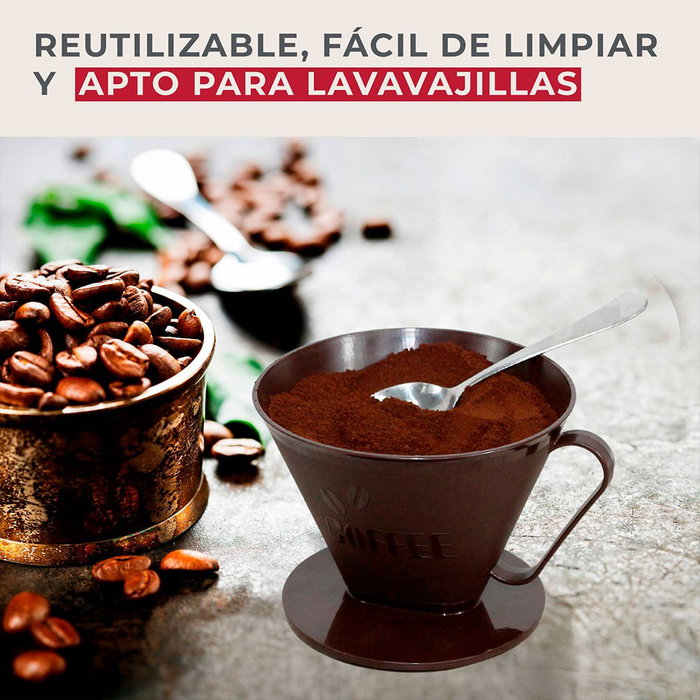 Fackelmann Portafiltro de café nº 4 con asa