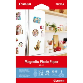 Canon Papel Fotográfico Magnético MG-101 3634C002 A4 10x15 cm, 5 hojas