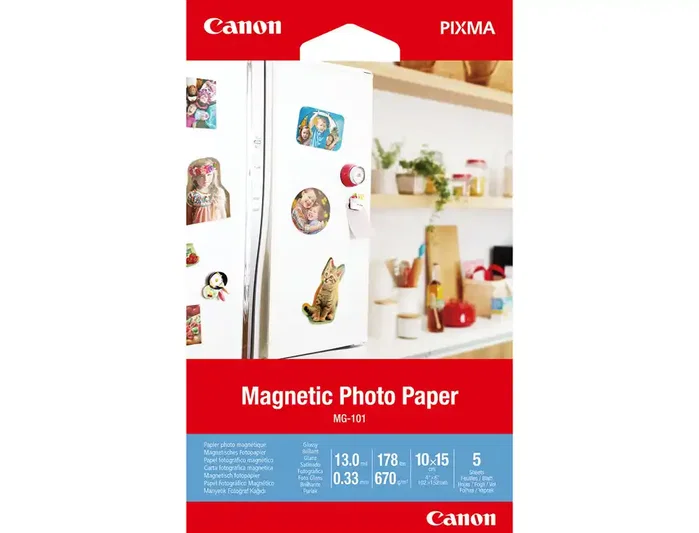 Canon Papel Fotográfico Magnético MG-101 10x15 cm Blanco