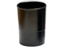 Q-connect Cubilete Portalápices Negro Opaco Plástico 100% Reciclado Redondo Diámetro 75 mm Alto 100 mm