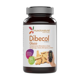 Mundo Natural Dibecol Gluco 90 cápsulas de 1200 mg con berberina, ácido alfa lipoico y cromo