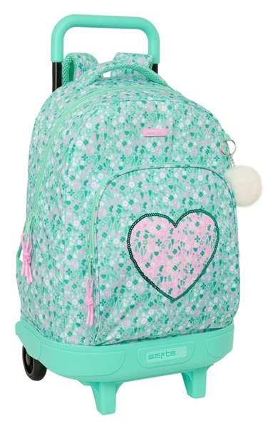Safta Mochila Grande con Ruedas Compact Extraible Cuore 33x45x22 cm