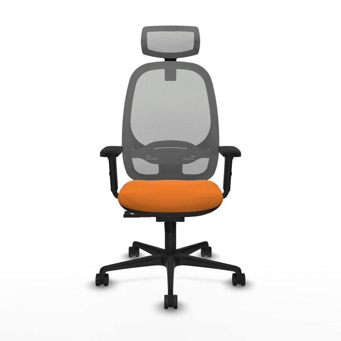 PIQUERAS Y CRESPO Silla de oficina Cilanco Naranja y Gris PIQUERAS Y CRESPO Silla de oficina Cilanco Naranja y Gris