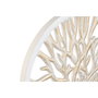 DKD Home Decor Decoración de Pared Árbol Decapé Blanco y Beige