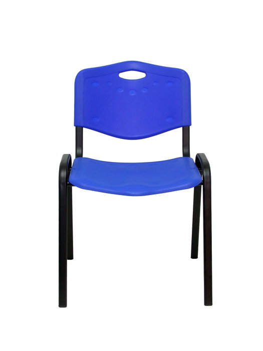 Silla Iso de PVC color Negro. Sin brazos Silla Iso de PVC color Negro. Sin brazos