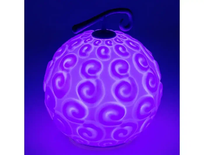 Wondee Squishy Glo One Piece (Netflix) Lámpara de Silicona Gum Gum Fruit - Táctil, Quitamiedos, Luz Ambiental para Fans del Anime - Producto Oficial