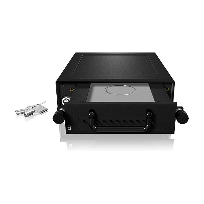 ICY BOX IB-148SSK-B Bandeja para Disco Duro 2.5/3.5" SATA/SAS a SATA Host 5.25" Hot Swap