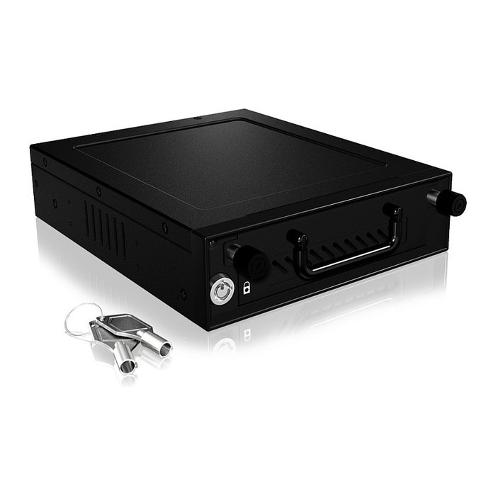 ICY BOX IB-148SSK-B Bandeja para Disco Duro 2.5/3.5" SATA/SAS a SATA Host 5.25" Hot Swap