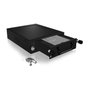 ICY BOX IB-148SSK-B Bandeja para Disco Duro 2.5/3.5" SATA/SAS a SATA Host 5.25" Hot Swap