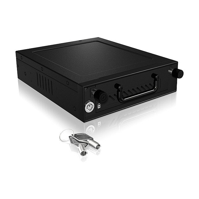 ICY BOX IB-148SSK-B Bandeja para Disco Duro 2.5/3.5" SATA/SAS a SATA Host 5.25" Hot Swap