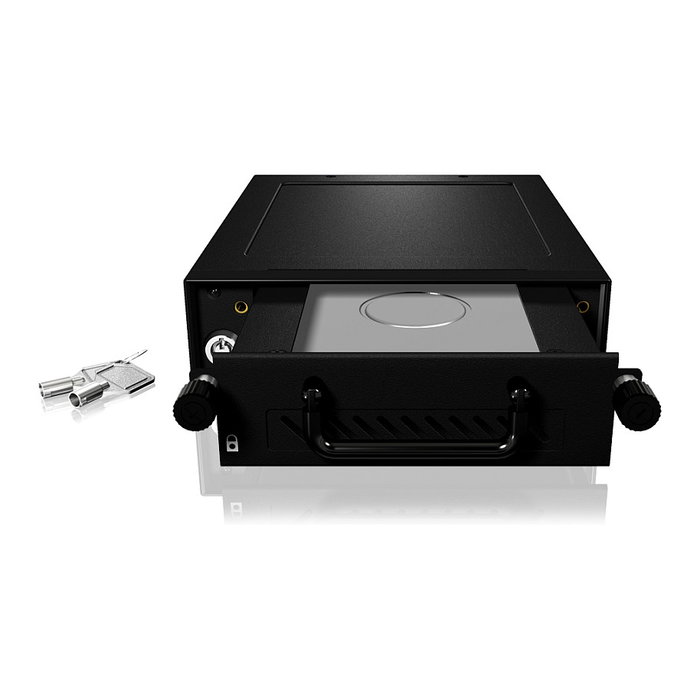 ICY BOX IB-148SSK-B Bandeja para Disco Duro 2.5/3.5" SATA/SAS a SATA Host 5.25" Hot Swap
