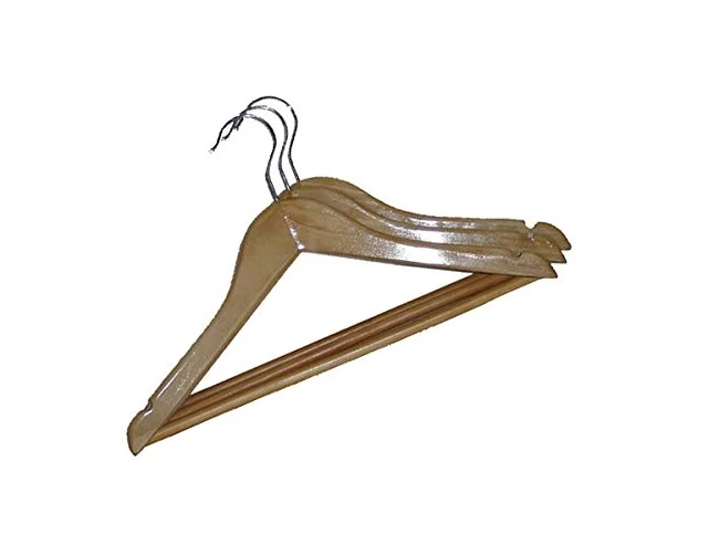 Blanca Pack de 3 Perchas de Madera Infantiles
