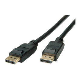 ROLINE 11.04.5811 Cable DisplayPort 1.4, 2m, Macho a Macho, Negro