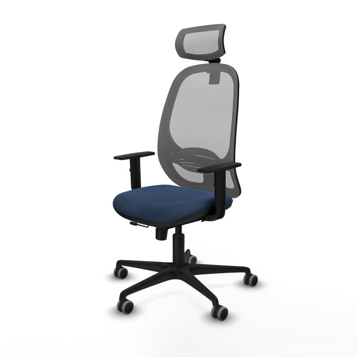 PIQUERAS Y CRESPO Silla de oficina Cilanco Azul Marino y Gris PIQUERAS Y CRESPO Silla de oficina Cilanco Azul Marino y Gris