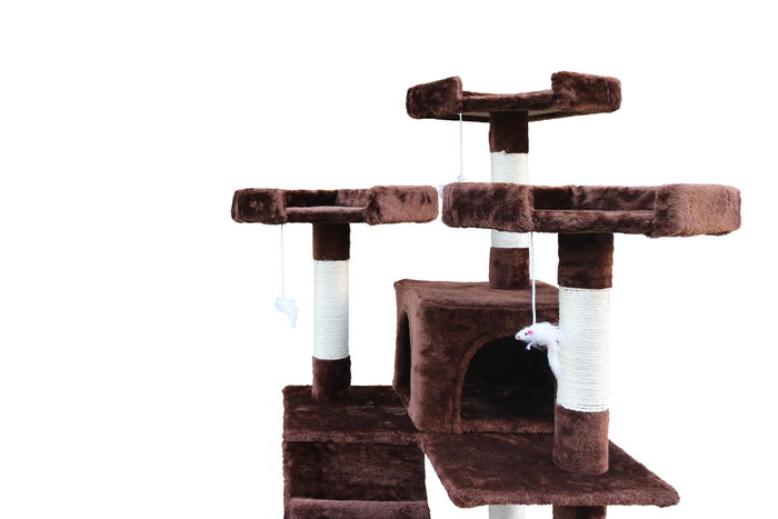 Gloria Cat Tree Marrón 50*50*170 cm Gloria Cat Tree Marrón 50*50*170 cm