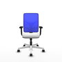 PIQUERAS Y CRESPO Silla de oficina Motilla con mecanismo Sincro, Blanco y Azul