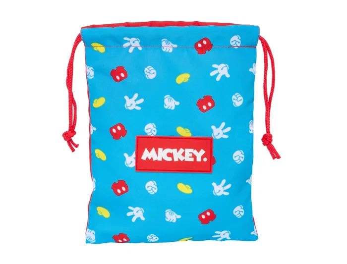 Portameriendas Mickey Mouse Clubhouse Fantastic 20 x 25 x 1 cm Saco Azul Rojo