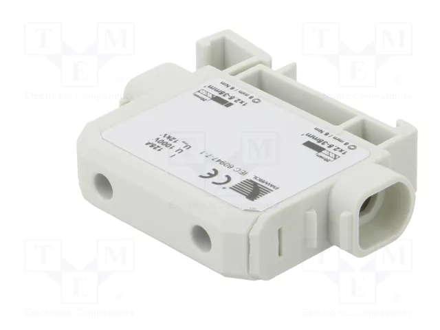 PAWBOL Bloque de distribución 125A 1kV para raíl DIN