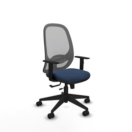 PIQUERAS Y CRESPO Silla de oficina Cilanco Azul marino y Gris