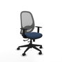 PIQUERAS Y CRESPO Silla de oficina Cilanco Azul marino y Gris