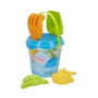 Color Baby Cubo Playa Animal Summer 18cm con Pala, Rastrillo y 2 Moldes en Red