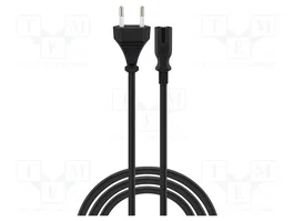 SAVIO Cable de alimentación H03VV-F 2x0,75mm2 5m