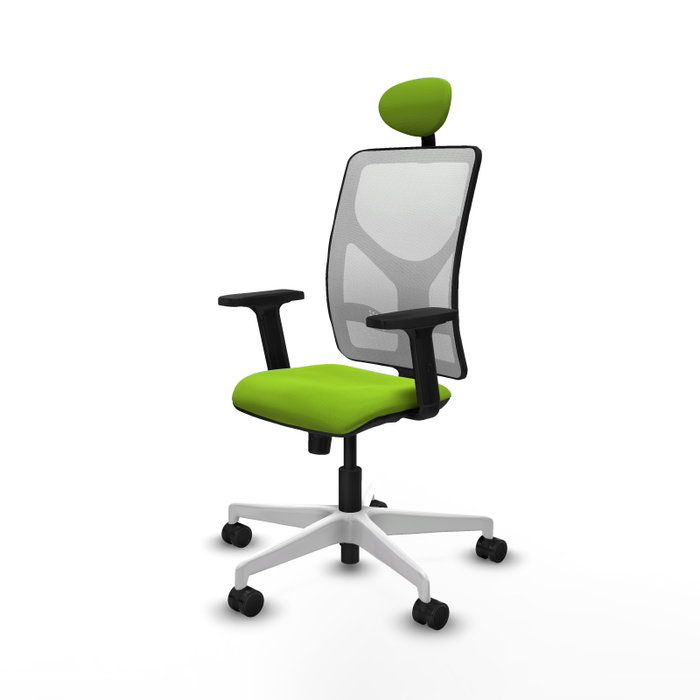 PIQUERAS Y CRESPO Silla de oficina Motilla con mecanismo Sincro, Pistacho y Blanco PIQUERAS Y CRESPO Silla de oficina Motilla con mecanismo Sincro, Pistacho y Blanco