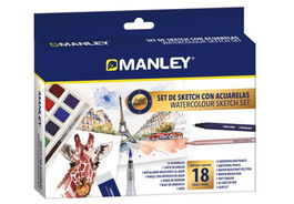 Acuarelas Manley Sketch Set De 18 (Set de 8)