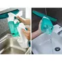 Leifheit 51003 Kit Aspirador de Ventanas Dry & Clean con Mango y Limpiador, Limpiador Multiusos sin Rayas