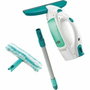 Leifheit Kit de aspiradora de ventanas Dry & Clean con mango y limpiador