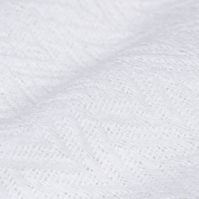 Plaid Espiga Blanco Algodón Decoración 280 X 260 cm