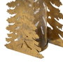 Portavelas Árbol Oro Metal Decoración 20 X 9,50 X 32 cm